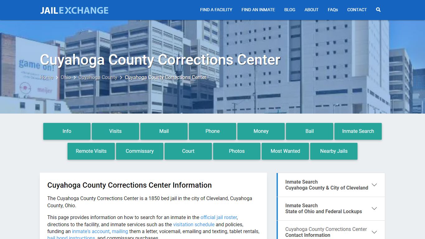 Cuyahoga County Corrections Center - Jail Exchange